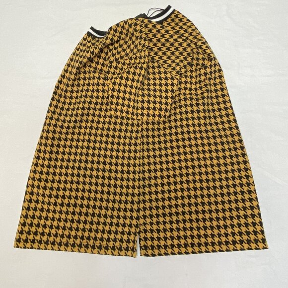 Harve Benard Print Series Cap Sleeve Stretch Band Crew Neck Houndstooth Top M - Picture 10 of 13